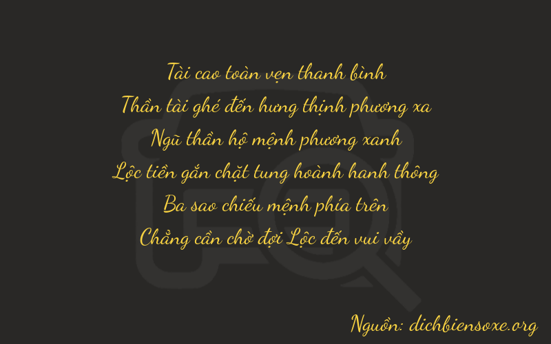 Thơ dịch biển số xe 36530