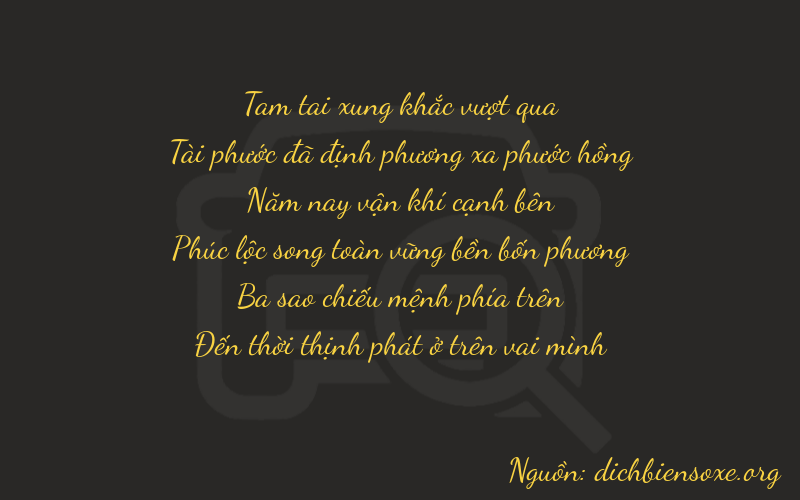 Thơ dịch biển số xe 36538