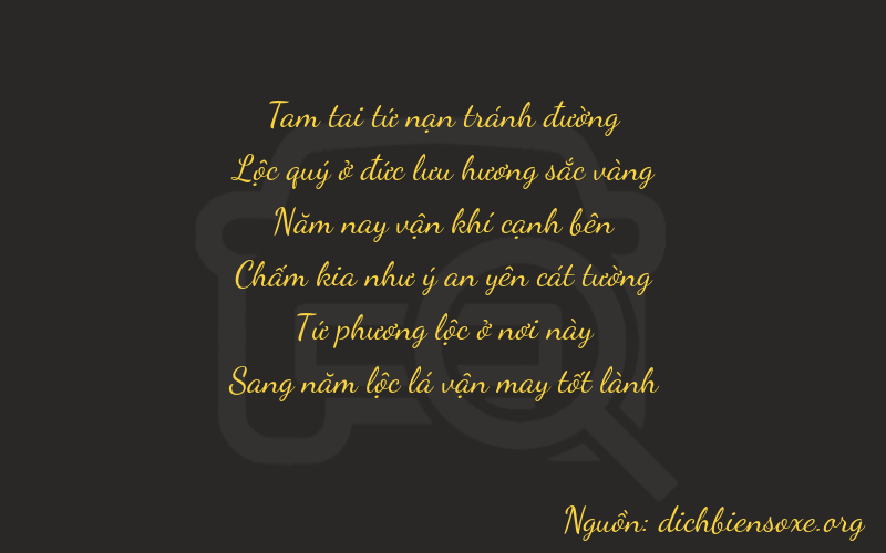 Thơ dịch biển số xe 36545