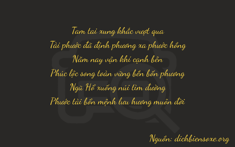Thơ dịch biển số xe 36556