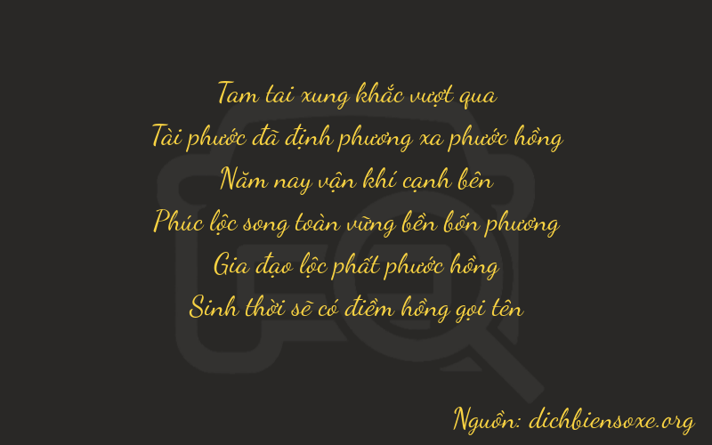 Thơ dịch biển số xe 36565