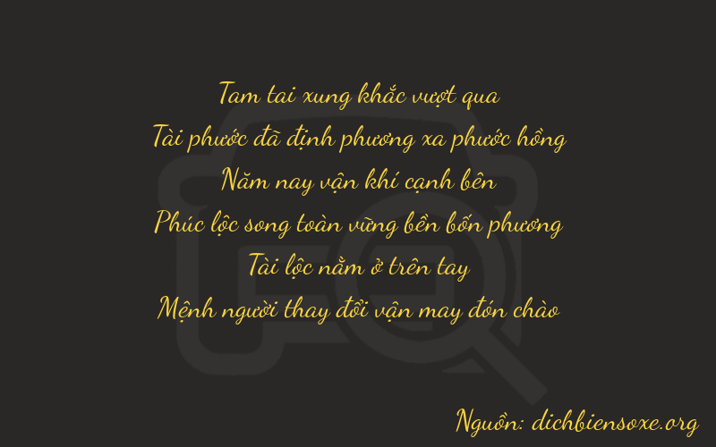 Thơ dịch biển số xe 36583