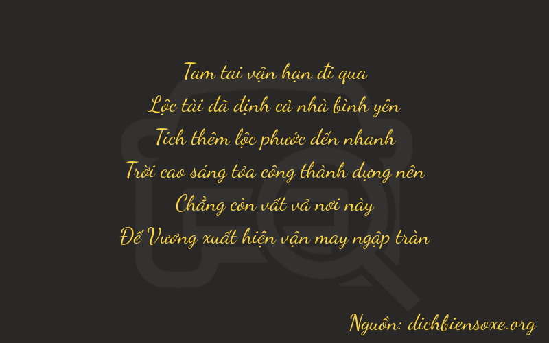 Thơ dịch biển số xe 36609