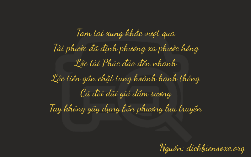 Thơ dịch biển số xe 36610