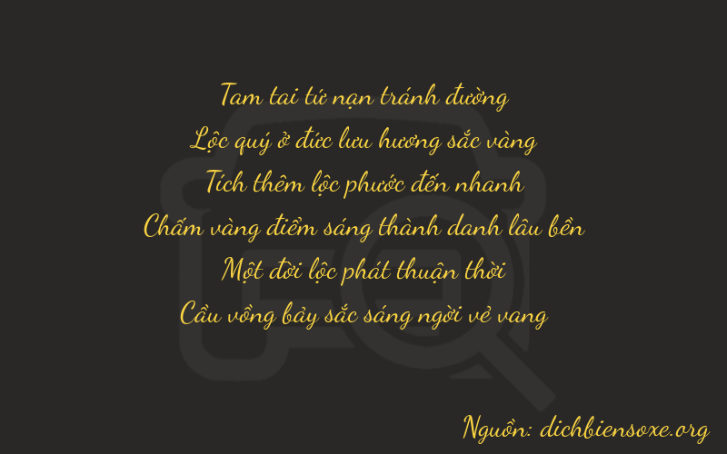 Thơ dịch biển số xe 36617