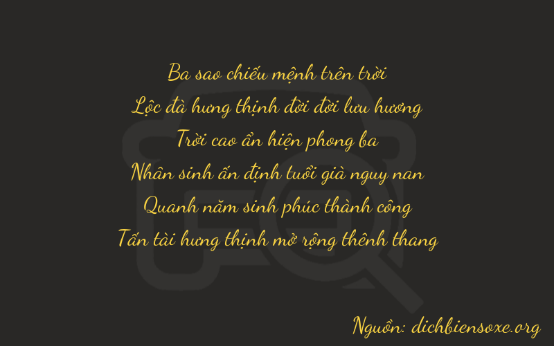 Thơ dịch biển số xe 36958