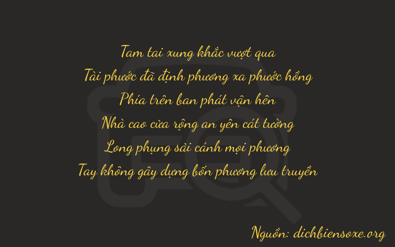 Thơ dịch biển số xe 36970