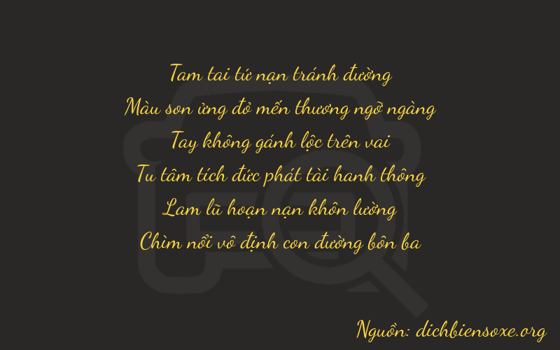 Thơ dịch biển số xe 37013