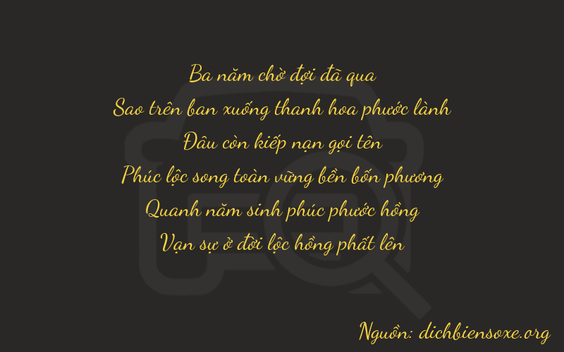 Thơ dịch biển số xe 37054