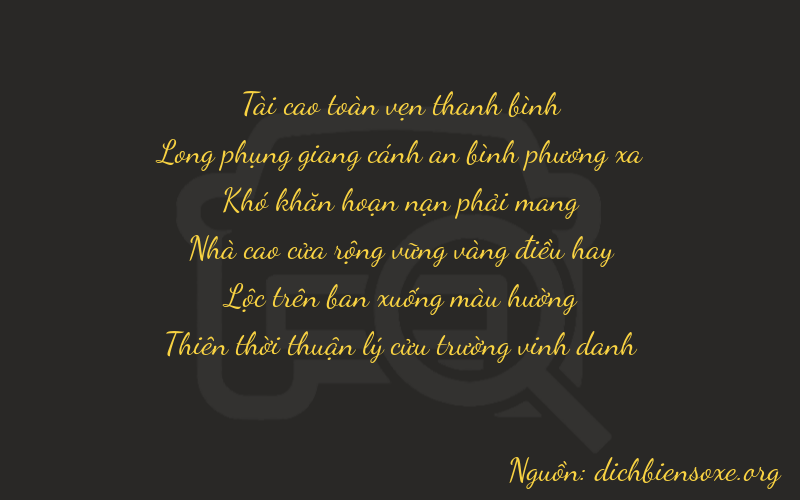 Thơ dịch biển số xe 37089