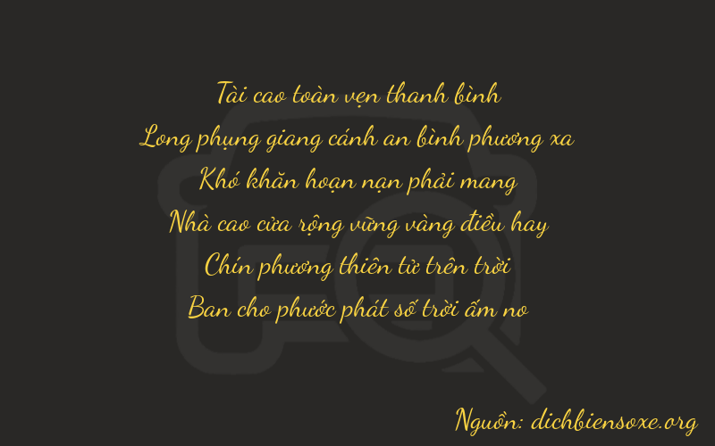 Thơ dịch biển số xe 37098