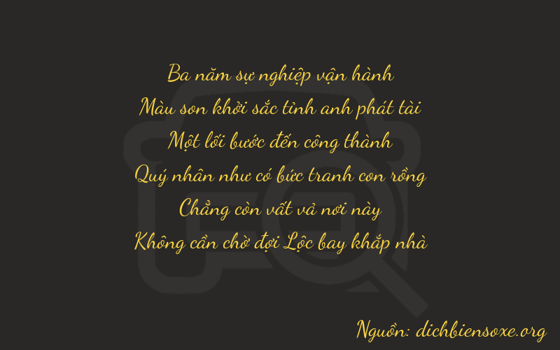 Thơ dịch biển số xe 37100