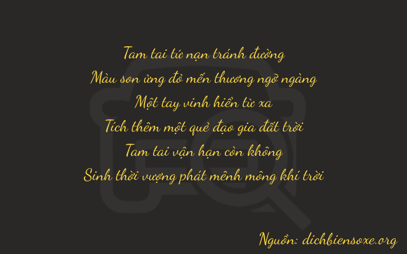 Thơ dịch biển số xe 37130