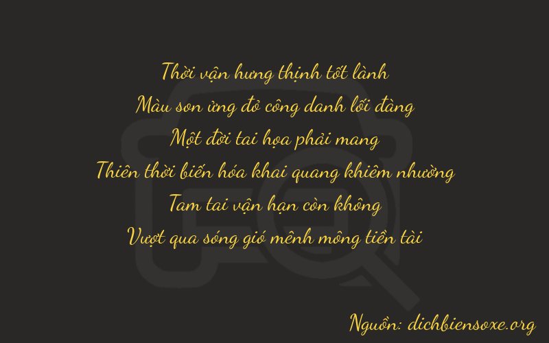 Thơ dịch biển số xe 37133