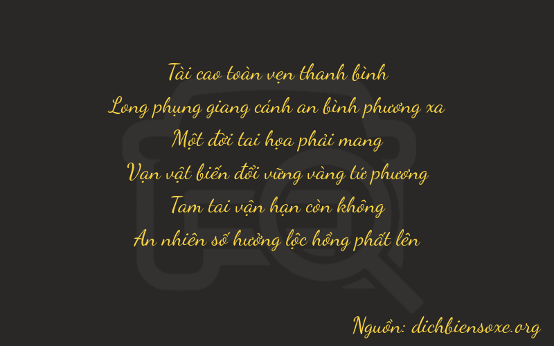 Thơ dịch biển số xe 37134