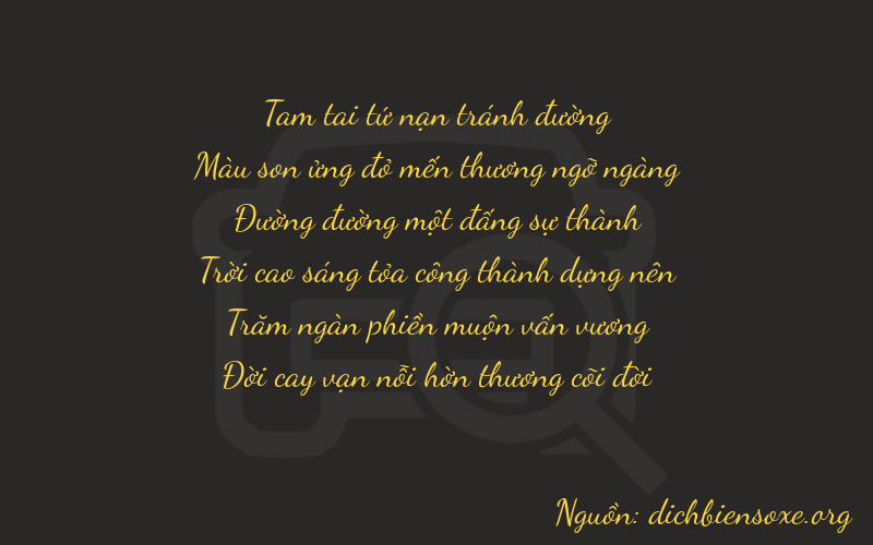 Thơ dịch biển số xe 37157