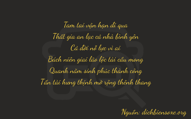 Thơ dịch biển số xe 37158