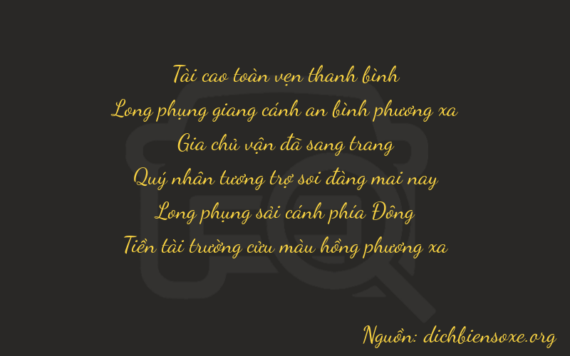 Thơ dịch biển số xe 37179
