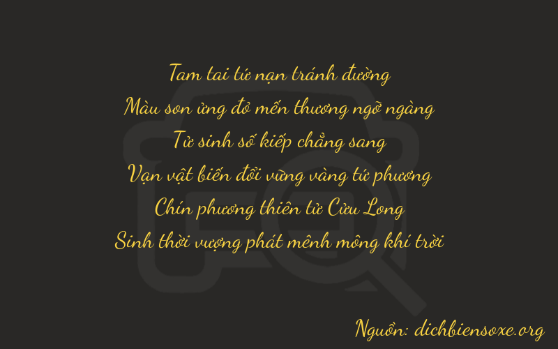 Thơ dịch biển số xe 37490