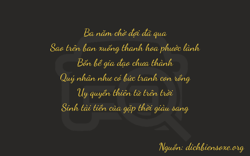 Thơ dịch biển số xe 37495