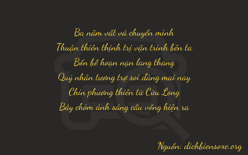 Thơ dịch biển số xe 37497