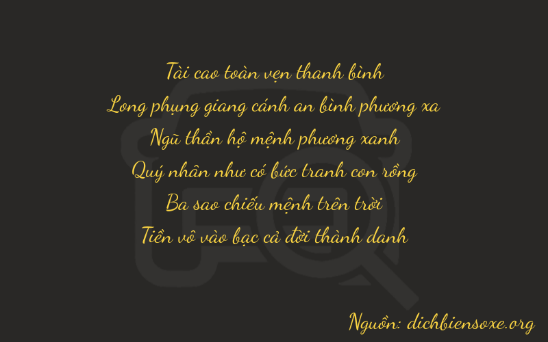 Thơ dịch biển số xe 37530