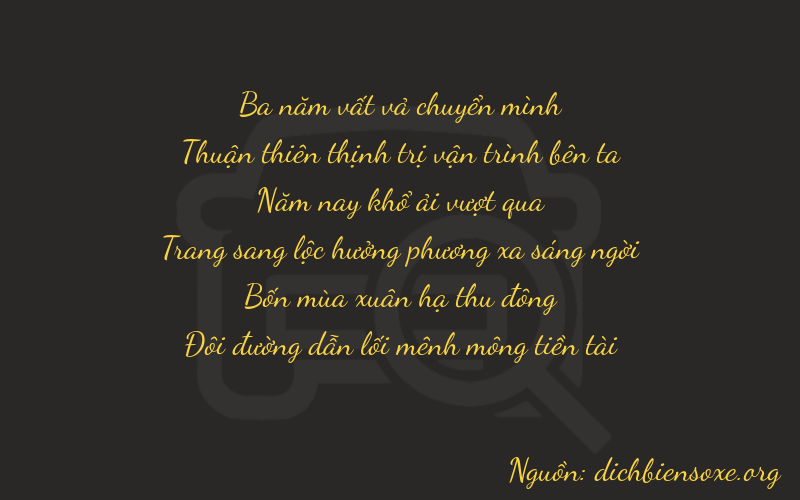 Thơ dịch biển số xe 37542