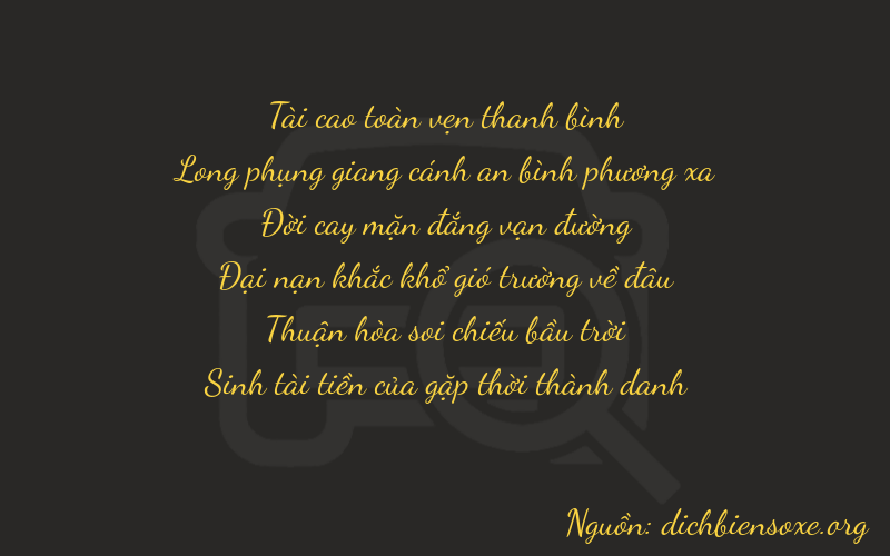 Thơ dịch biển số xe 37575
