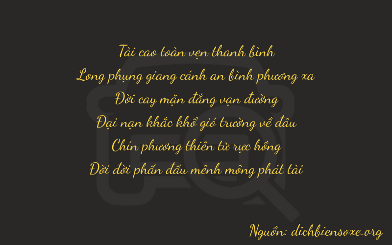 Thơ dịch biển số xe 37593