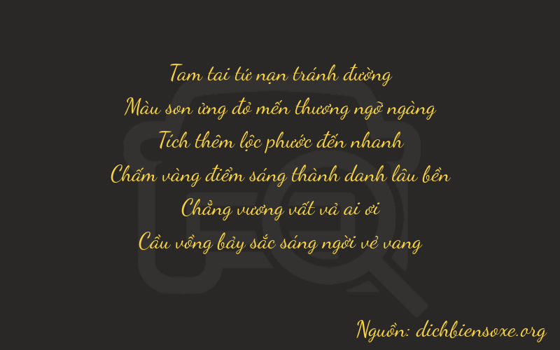 Thơ dịch biển số xe 37607