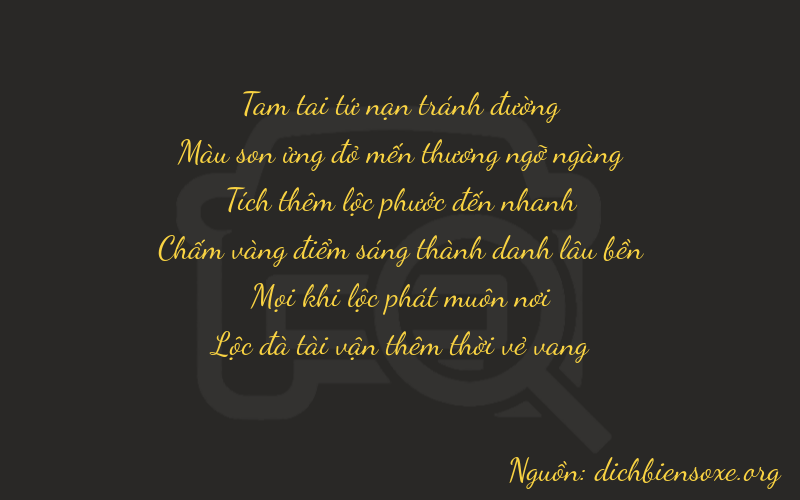 Thơ dịch biển số xe 37616