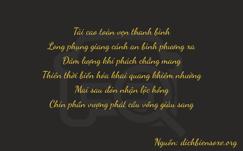 Thơ dịch biển số xe 37629