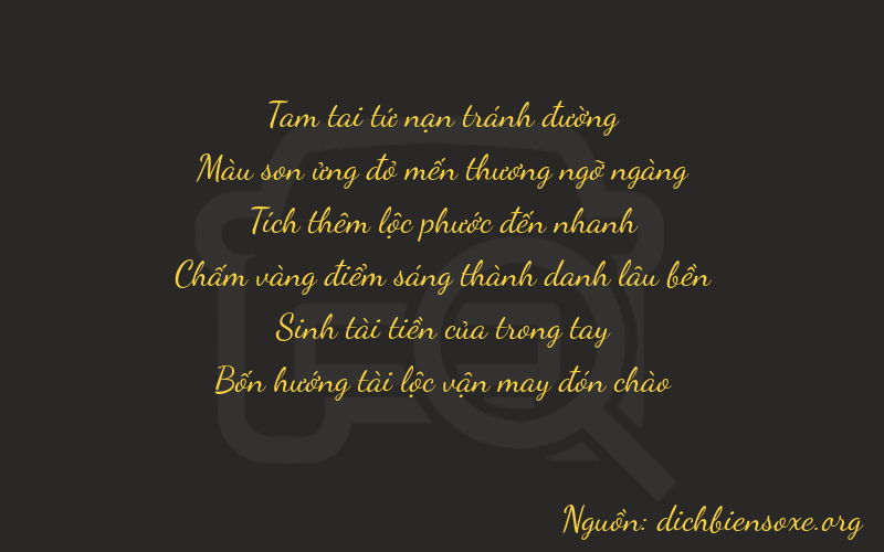 Thơ dịch biển số xe 37634