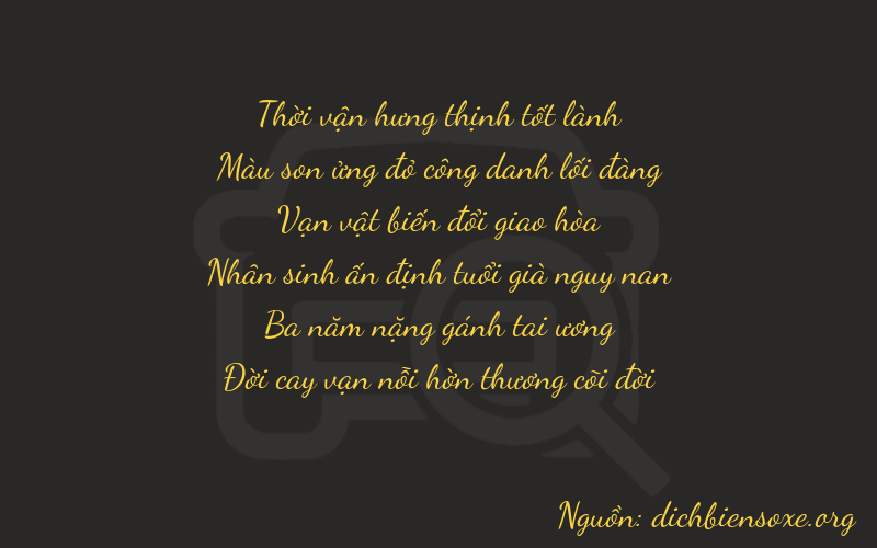 Thơ dịch biển số xe 37637