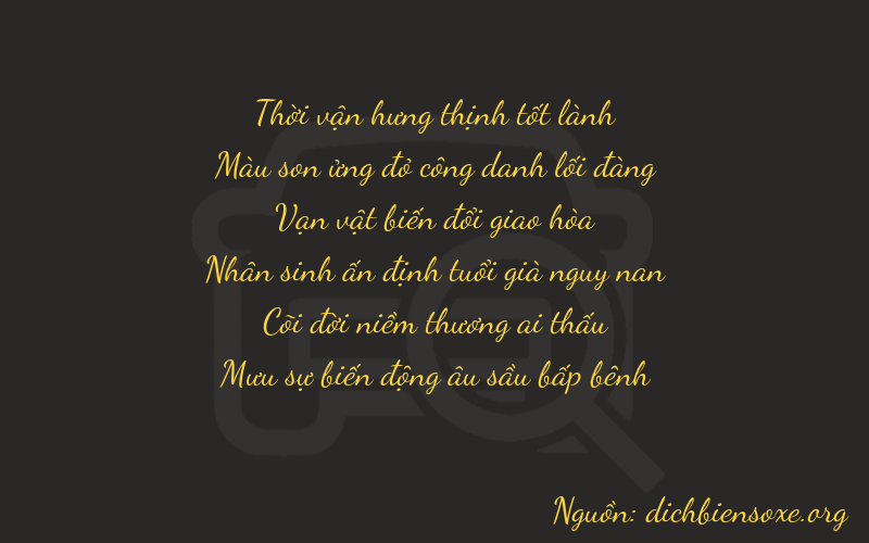 Thơ dịch biển số xe 37646