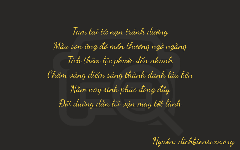 Thơ dịch biển số xe 37652