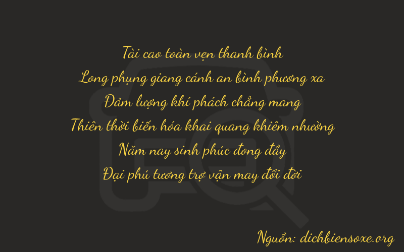 Thơ dịch biển số xe 37656