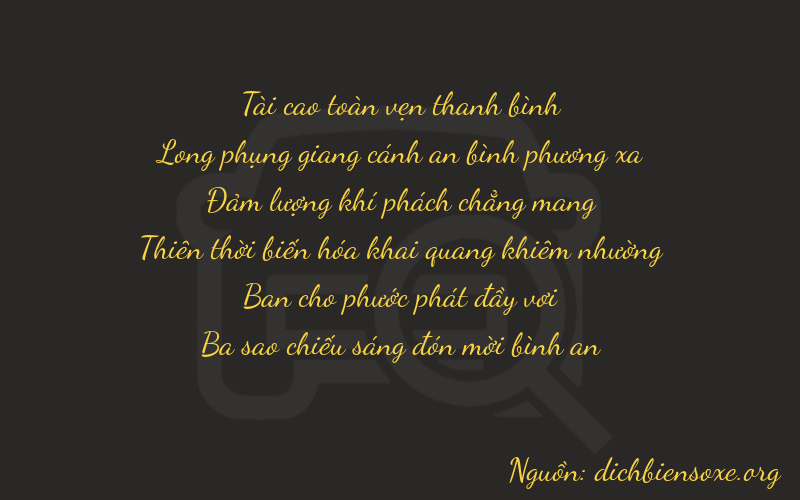 Thơ dịch biển số xe 37683