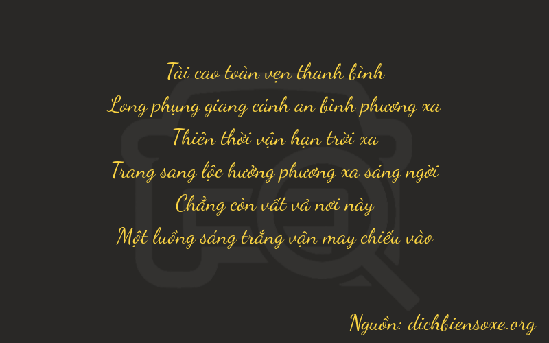 Thơ dịch biển số xe 37701