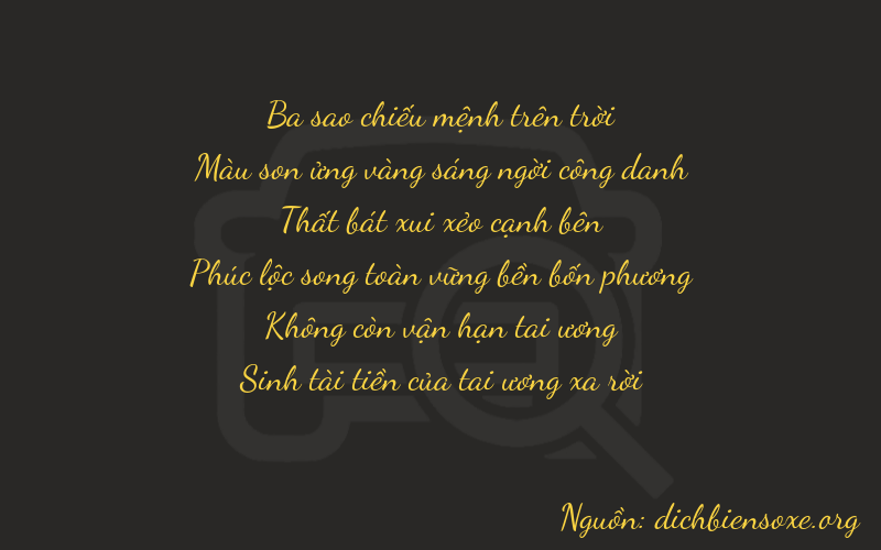 Thơ dịch biển số xe 37705