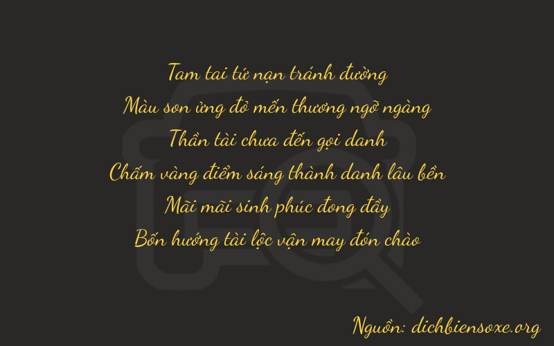 Thơ dịch biển số xe 37724