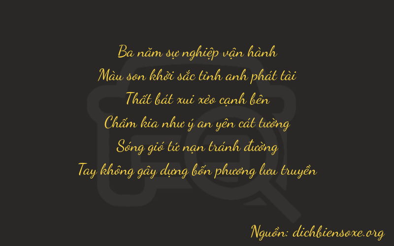 Thơ dịch biển số xe 37730