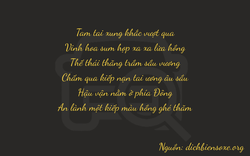 Thơ dịch biển số xe 37771