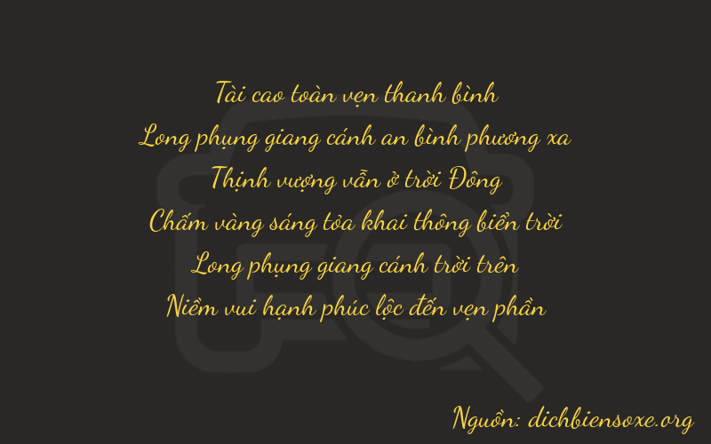 Thơ dịch biển số xe 37773