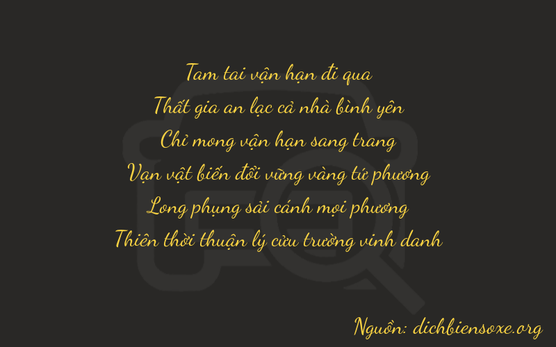 Thơ dịch biển số xe 37779