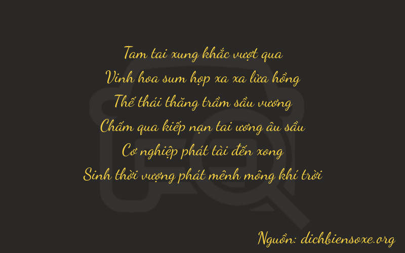 Thơ dịch biển số xe 37780