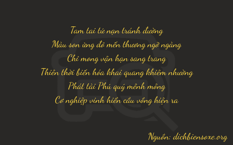 Thơ dịch biển số xe 37787