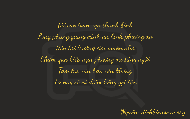Thơ dịch biển số xe 37935