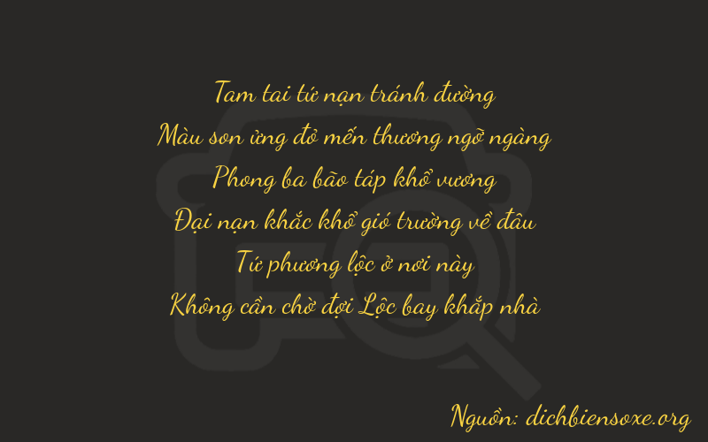 Thơ dịch biển số xe 37940