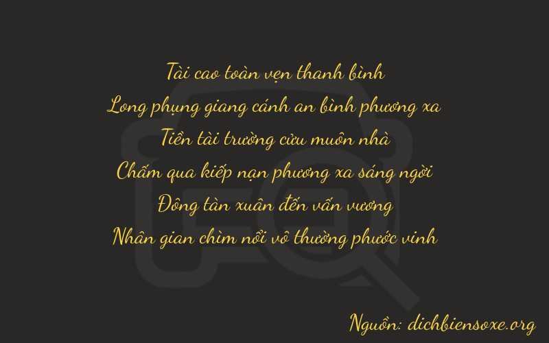 Thơ dịch biển số xe 37944